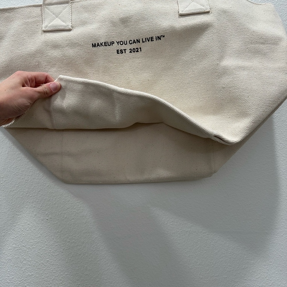 MERIT The Everything Bag Canvas Tote Bag in Cream | Everyday Women’s Tote - Picture 6 of 7